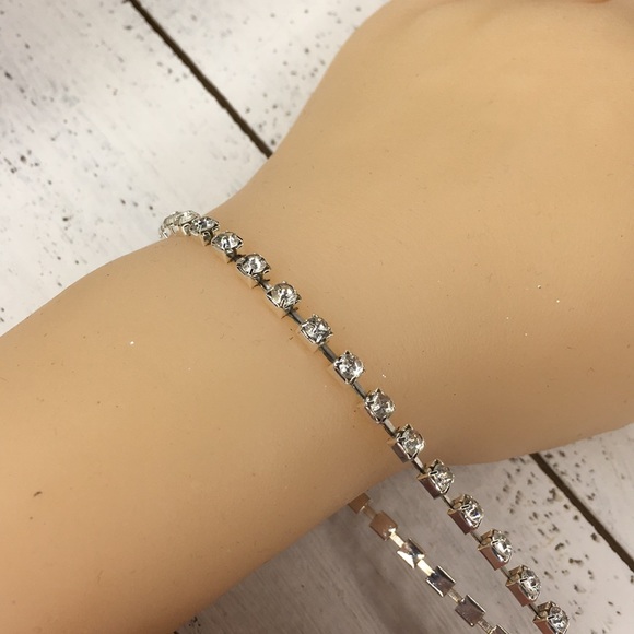 Rhinestone Tennis Bracelet - Picture 7 of 8